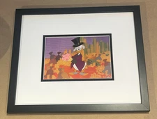 WALT DISNEY UNCLE SCROOGE MCDUCK FRAMED LE CEL PROMO CARD