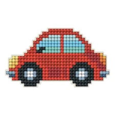 DIY Collection D'Art Red Car Vehicle Kids Diamond Magnet Kit