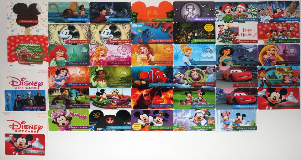 39 Disney Gift Cards 2015-2017: Hunted Mansion, Princess Debut, "Disney Dollar"+ - Image 4 of 4