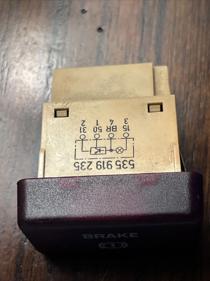 Lámpara de advertencia genuina Volkswagen 5 pines OEM 535919235 CORRADO G60 Foto 3 de 4