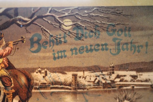alte AK Halte gegen das Licht 13.12.1900 Neujahrskarte - Picture 8 of 9