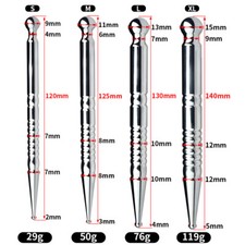 Metal Urethral Stretching Penis Solid Plug Stainless Steel Dilator Sounding Toys
