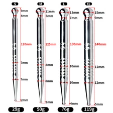 Metal Urethral Stretching Penis Solid Plug Stainless Steel Dilator Sounding Toys