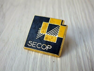 Vintage Pin Anstecknadel Sammler Werbepins SECOP W076