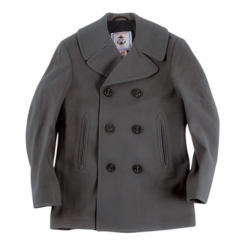 Ropa de ley auténtica para hombre Abrigo de mezcla de lana, varios colores, hecho en EE. UU. - Imagen 5 de 12