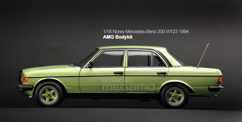 1/18 Norev Mercedes-Benz 200 1984 W123 w/ AMG Bodykit Green
