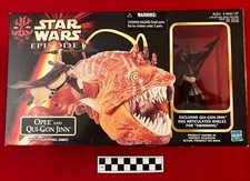 Star Wars TPM Opee and Qui-Gon Jinn Action Figure Hasbro 1998-NEW