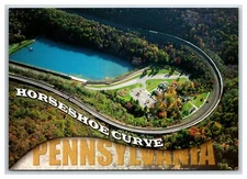 Altoona Pennsylvania Railroad Horseshoe Curve AERIAL continental