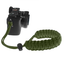 Braided 550 Paracord Adjustable Camera Wrist Strap Bracelet f DSLR Olive Drab 