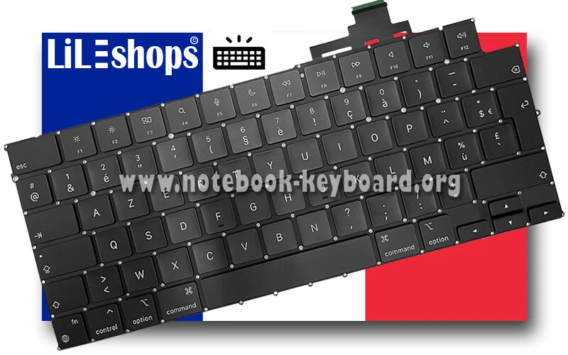 LIL_ESHOPS Clavier Français Original Pour Apple MacBook Air "M2" 13" A2681 EMC 4074 NEUF