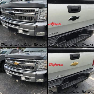 Gloss Black Front Chevrolet Bowtie Emblem 2007-2013 Gloss Black Front Bowtie Emblem For 2007-2013 Chevrolet Silverado 1500 & 2007-2010 2500HD/3500HD - GM Part 22829421 GM Part 22829421 Replacement - Foto 14