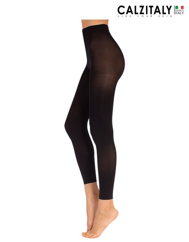 Leggings in Microfibra Neri Donna, Pantacollant Elasticizzati 60 DEN, S/M,  L/XL | eBay