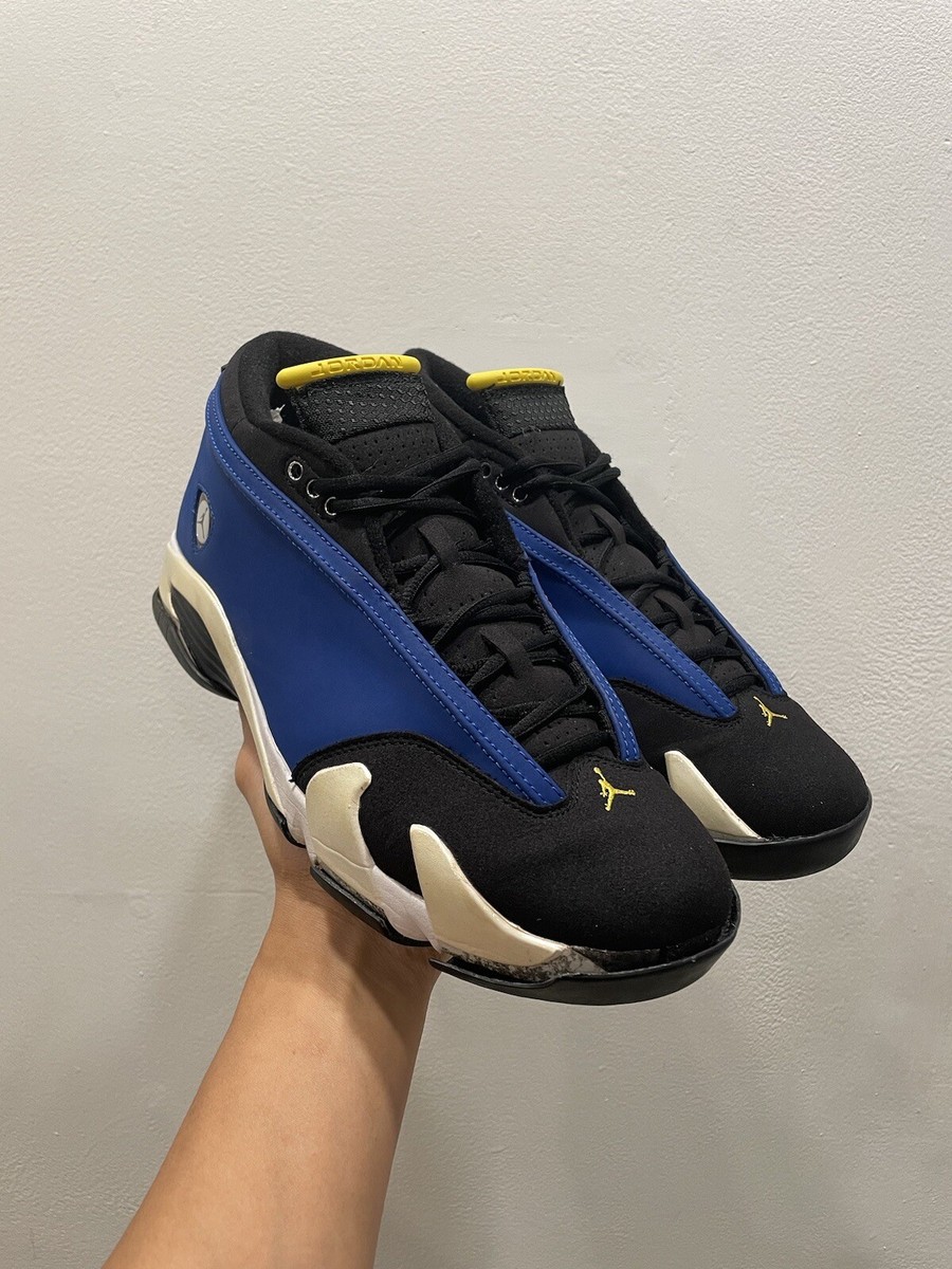 Laney Jordan Retro 14 Black And Yellow Size 10 Air Jordan 14 Retro