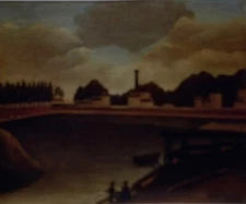 Henri Rousseau “Family Fishing" Naive Art Post-impressionism 35mm Slide