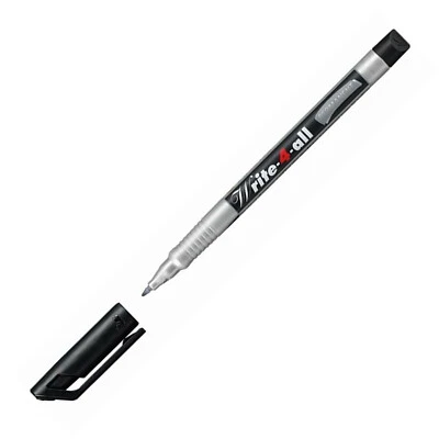 Stabilo Write 4 All Permanent Marker Pens (Water-proof) for CDs & DVDs - Black