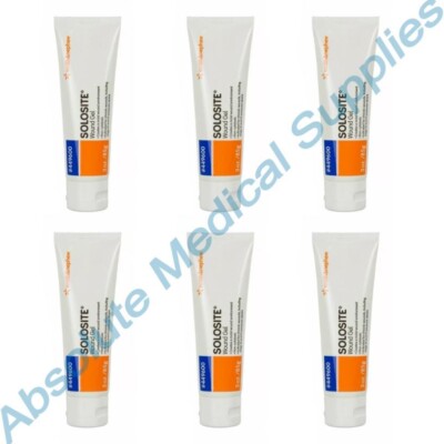 *6-Packs* Smith & Nephew Solosite Wound Gel Non-Cytotoxic 3 Oz Tube 449600