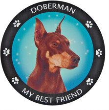 Limited Edition DOBERMAN DOG PET ANIMAL Pendant 925 Sterling Silver 22" Chain