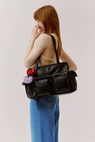 SAMO ONDOH Utility Bag L Nappa Black / Cross Pocket Shoulder Bag Korea Trendy - Picture 6 of 12