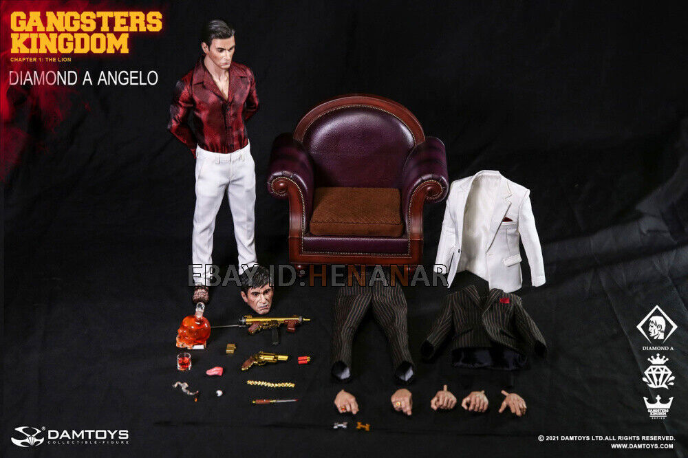 New DAM DAMTOYS Gangsters Kingdom DIAMOND A ANGELO GK023 1/6