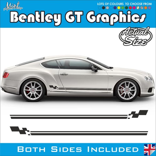 Bentley Continental GT Seitenstreifen Brooklands Mulliner Aufkleber Grafik 004 - Bild 1 von 5