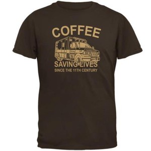 Download Coffee Ambulance Saving Lives Mens T Shirt | eBay
