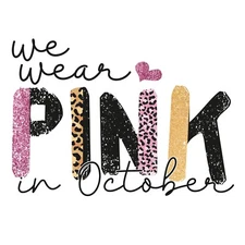 Breast Cancer Sticker Hope Pink October Awareness Month Faith Cure  (4 Inch)