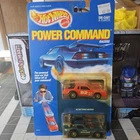 Hot Wheels Vintage 1989 Power Command Racers set #4177, sealed! Corvette/Monte
