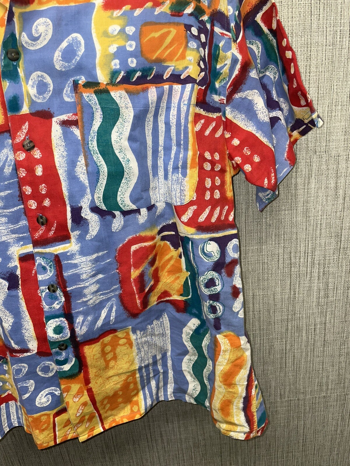 Basic Elements Linen Cotton Blend Multicolored Bu… - image 3