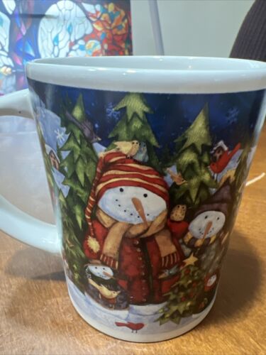 Debbie Hron Christmas Snowman Coffee Mug Gibson 2010