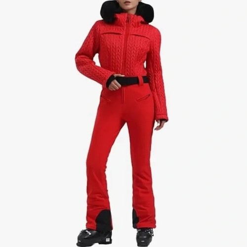 NUEVO CON ETIQUETAS GSOU SNOW Traje de Nieve Rojo Para Mujer Delgado Impermeable Talla S - Imagen 6 de 6