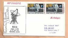 APOLLO 12 LAUNCH NOV 14,1969 FAIRBANKS ALSAKA TRACKING STA SPACE COVER  NASA
