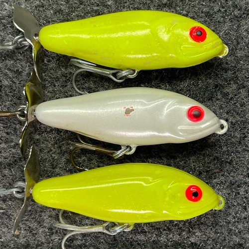 Lot of 3 Bomber Rip Shad Vintage Topwater Fishing Lures 2.25" - 01, FY - Picture 3 of 11