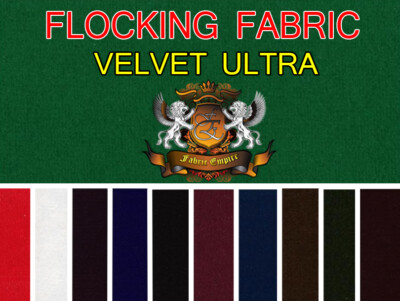 Velvet Ultra Flocking Solid Gaming Upholstery Fabric 58'' Wide/ Sold By The yard 