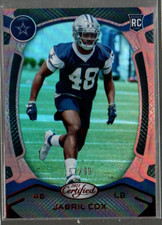 2021 Certified Mirror Red #199 Jabril Cox /99