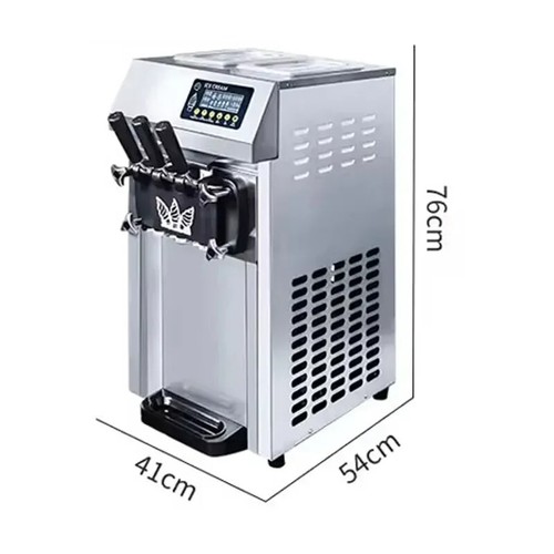 VEVOR molle Machine à glace 18-20 L/h Machine à crème glacée 3 parfums Ice Cream - Foto 15 di 16