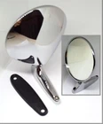 FERRARI FIAT LANCIA MASERATI - External outer chrome wing mirror 11 cm.