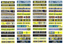 SUBBUTEO 56 ADESIVI MODENA TIFOSI & SUPPORTERS per TRIBUNA GRADINATA e CURVA