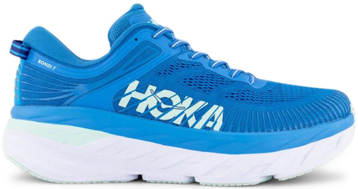 Hoka One One Bondi 7 Running Shoe Sneakers Ibiza Blue Men\'s 12.5 1110518 Hoka One One Bondi 7 Ibiza Blue for sale | eBay main image 4