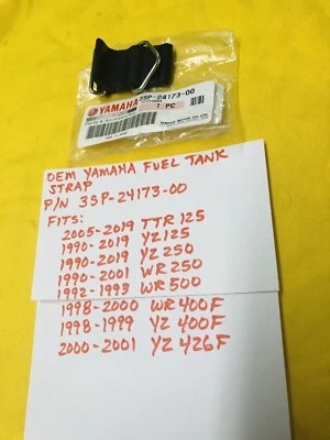 New OEM 3SP-24173-00 YAMAHA FUEL TANK STRAP TTR125 YZ125/250/400F WR250/500/400F - Image 1 of 3