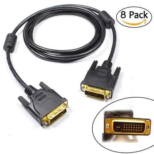 DVI DVI-D Dual Link 24+1 Male to Male Cable Adapter Gold Plated with Ferrites - Picture 18 of 21