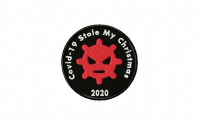 virus - 19 stole my Christmas 2020 Stoffaufnäher