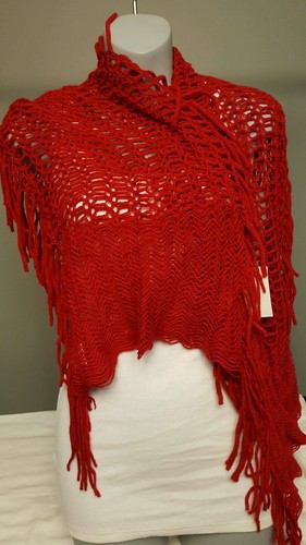 2 Scarves Women's Fashion Accessory Red Black Trendy Hip Selena Gomez Gift Idea - Picture 3 of 6