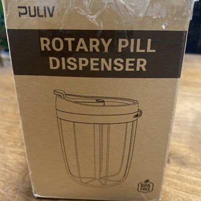 ROTARY PILL DISPENSER - BPA FREE OPEN BOX