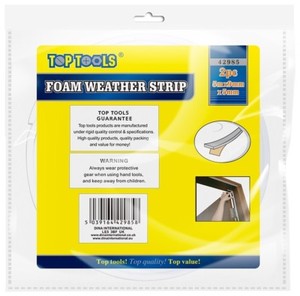 2pc Foam Draught Excluder Wind Weather Proof Seal Strip Insulation Door Window