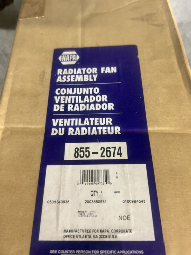 GENUINE NEW NAPA COOLING FAN 8552674 FOR CROWN VIC Grand Marquis 2006-2011 - Picture 5 of 5