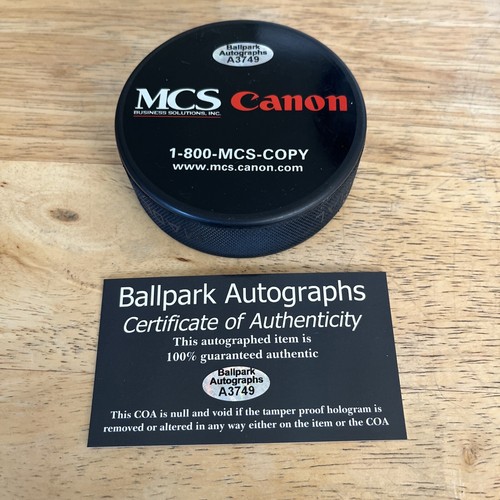 RICK DIPIETRO SIGNED AUTOGRAPH NEW YORK ISLANDERS SGA PUCK WITH HOLOGRAM COA - Picture 3 of 3