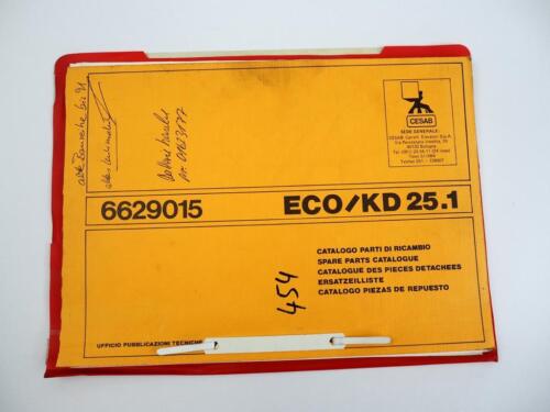 Chariot élévateur Cesab Eco KD25.1 liste de pièces de rechange liste de pièces 1988 - Photo 1/2