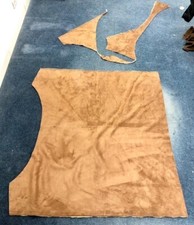 Faux Sheepskin big piece 61.5 x 56 inches plus scraps