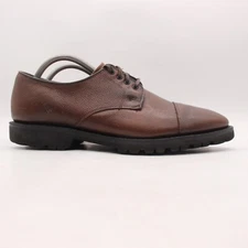 Allen Edmonds Tate Oxford Dress Shoes Men's Size 10 D 3370 Brown Pebble Leather