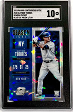2018 Contenders Optic #10 Gleyber Torres BLUE ICE PRIZM (1/149) SGC 10 RC